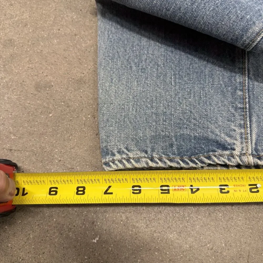 VINTAGE 70s LEVIS 501 REDLINE SELVEDGE FADED JEANS TAG 34x33 31.5x28.25 ACTUAL